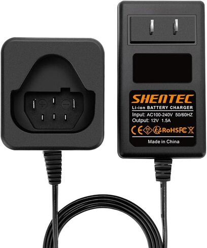 Shentec 12V Li-ion Battery Charger Compatible with Ridgid 12V R82059 | AC82059 AC82049 130220001 Li-ion Battery in Kuwait