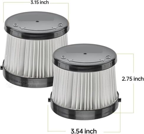 2 Pack HEPA Filter DCV501H, Compatible for DEWALT 20V DCV501LN, Replacement parts for vacuum cleaner filter in Kuwait