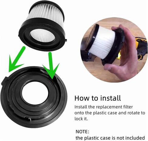 2 Pack HEPA Filter DCV501H, Compatible for DEWALT 20V DCV501LN, Replacement parts for vacuum cleaner filter in Kuwait