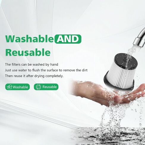 IW3511 IW1111 HEPA Filters Replacement Parts For Shark IW3511 Detect Pro Lightweight Cordless Stick Vacuum Cleaner For Shark Detect Pro Auto-Empty System Attachment Washable Kits(2 sets) in Kuwait