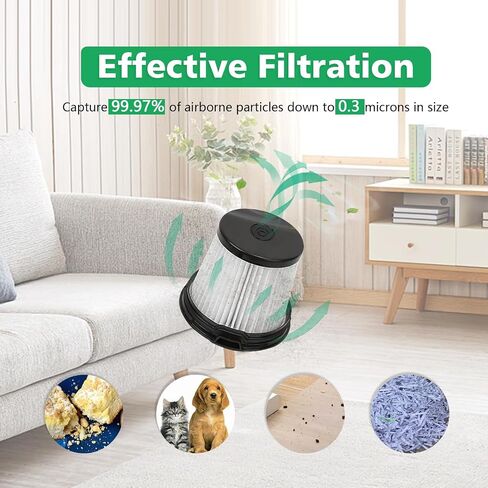 IW3511 IW1111 HEPA Filters Replacement Parts For Shark IW3511 Detect Pro Lightweight Cordless Stick Vacuum Cleaner For Shark Detect Pro Auto-Empty System Attachment Washable Kits(2 sets) in Kuwait