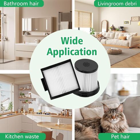 IW3511 IW1111 HEPA Filters Replacement Parts For Shark IW3511 Detect Pro Lightweight Cordless Stick Vacuum Cleaner For Shark Detect Pro Auto-Empty System Attachment Washable Kits(2 sets) in Kuwait