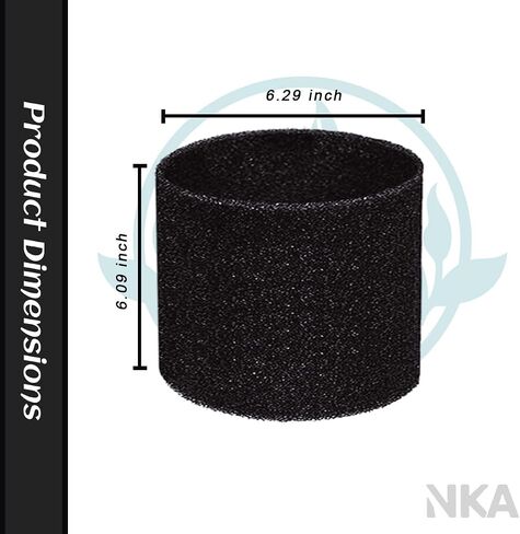 6 Pack 90585 Foam Sleeve Filter VF2001, Compatible with Shop-Vac, Vacmaster & Genie 5-16 Gallon Wet Dry Vacuum, Replace 9058500 Type R in Kuwait
