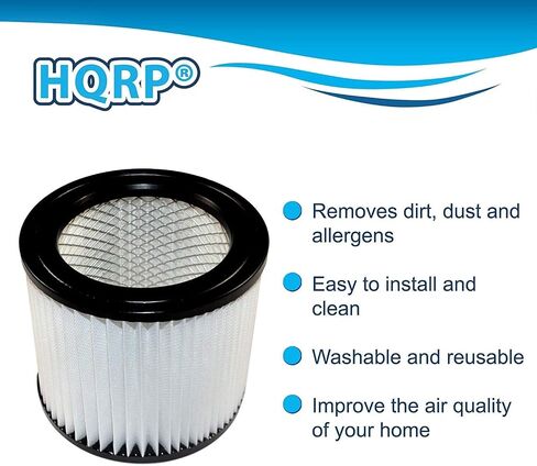 HQRP 2-pack Cartridge Filter compatible with Shop-vac 2TM350A 3HM300A 5HM400 5HM450 5HM500 Wall Mount Wet Dry Vacuum in Kuwait