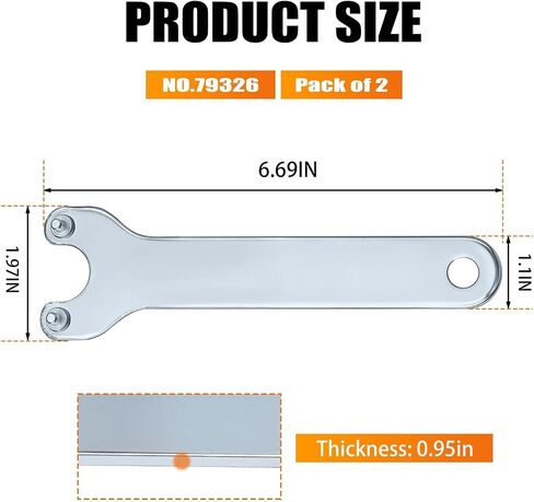 N079326 Angle Grinder Wrench for Dewalt 20v angle grinder - 2pc in Kuwait