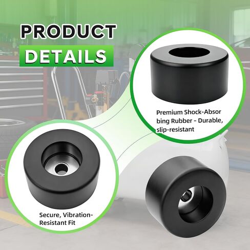 10Pcs Anti Vibration Rubber Feet Pad for Air Compressor Feets - 192310GS, Generators Pressure Washer Fubber Foot Bumpers Pad Isolator Mounts Compatible with 094-0026, E106661, D091007 in Kuwait
