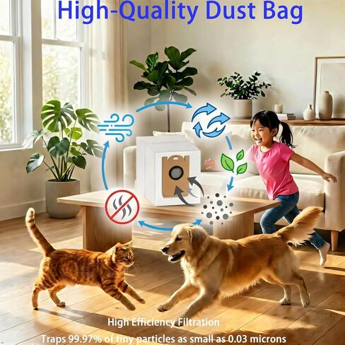 Replacement Dust Bags Compatible with MAMNV D13S MAX Robot Vacuum: | 10 Pack Spare Accessories Parts in Kuwait