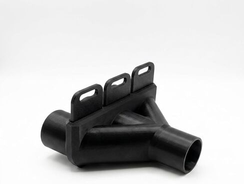 3/2 Way Splitter with Independent Blast Gates Compatible with Ridgid Shop Vac - 2 1/4 Inch Dust Collection Hose Adapter - Heavy-Duty Engineering Polymer Port for Bolt or Glue Mount, 3-Way in Kuwait