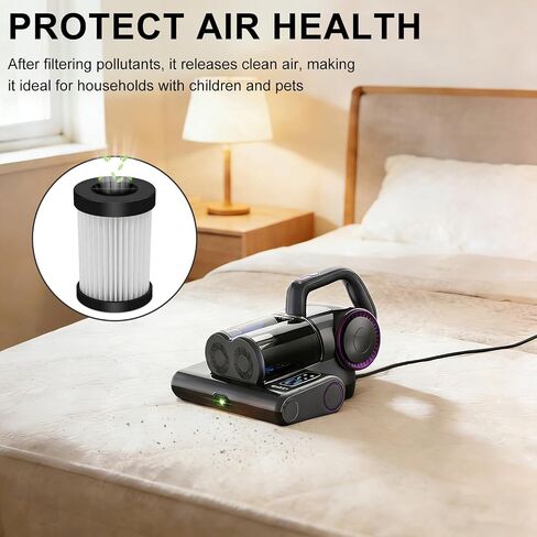 Mattress Vacuum Replacement Filter Compatible with FEPPO Mattress Vacuum Cleaner(LW-P1012).HEAP Filter-4Pack in Kuwait
