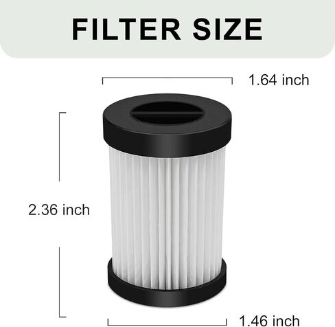 Mattress Vacuum Replacement Filter Compatible with FEPPO Mattress Vacuum Cleaner(LW-P1012).HEAP Filter-4Pack in Kuwait