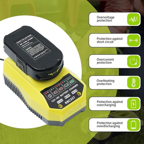 Ferryboat 2Packs 3.5Ah P102 Replacement for Ryobi 18V Battery with P117 Battery Charger Compatible with Ryobi 12-18V P108 P103 P105 P107 P109 P104 Cordless Powers Tool in Kuwait