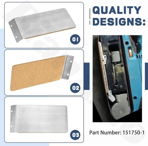 151750-1 Belt Sander Steel Plate Replacement Part Compatible With Ma-kita 9920 Belt Sander - Premium Metal Construction, Built to Last in Kuwait