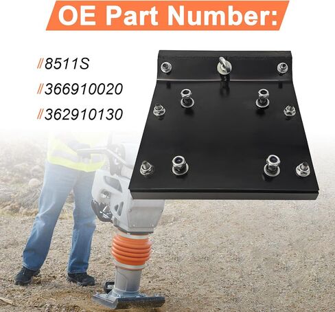 8511S 11" Wood Shoe Kit Compatible with Multiquip Mikasa MTX70 MTX80 MTX90 Jumping Jack Rammer, 366910020 362910130 | For MTX70 MTX80 MTX90 Jumping Jack Rammer, 366910020 362910130 in Kuwait