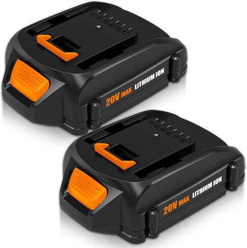3.6Ah WA3525 Battery Replacement for Worx Battery 20V(Black) | Compatible with Worx 20V Battery WA3520 WA3575 WG151s WG155s WG251s WG255s WG545s WG891 Leaf Blower Tools in Kuwait