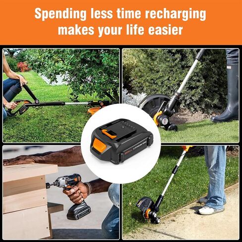 3.6Ah WA3525 Battery Replacement for Worx Battery 20V(Black) | Compatible with Worx 20V Battery WA3520 WA3575 WG151s WG155s WG251s WG255s WG545s WG891 Leaf Blower Tools in Kuwait