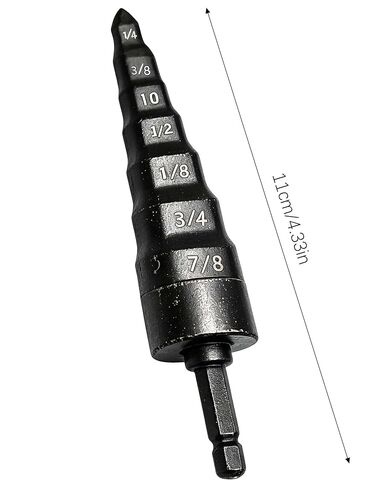7‑in‑1 Copper Pipe Swaging and Flaring Tool,HVAC Tube Expander Bit | with 1/4 Hex Shank, Alloy Steel Electric Drill Driven Tube Swager with 1/4, 3/8, 10, 1/2, 5/8, 3/4, 7/8 Bits in Kuwait