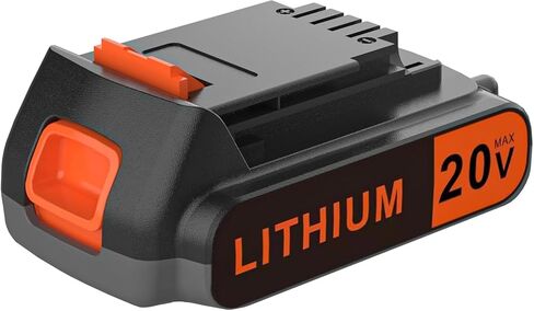 20 Volt MAX 2.0AH Battery Replacement for Black and Decker 20V Lithium-Ion Battery，Compatible with All Power 20V Black and Decker Power+ Tools in Kuwait