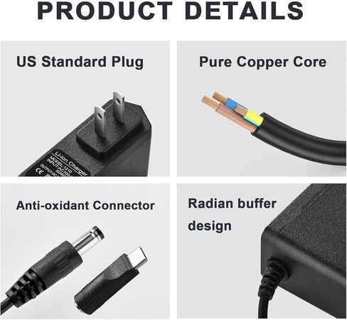 12V Charger AC/DC Power Cord for EverStart Maxx Jump Starte Battery Charger Compatible with AVAPOW Ever Start Max J7CCE J7CE 800A 800 Peak Amps Battery Car Jump Starter in Kuwait