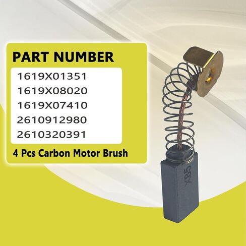 4 Pcs 1619X01351 Carbon Brush Fit For 1619X08020, 1619X07410, 2610912980, 2610320391 HD77 - S77 CIR SAW in Kuwait