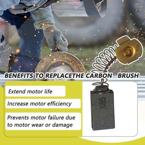 4 Pcs 1619X01351 Carbon Brush Fit For 1619X08020, 1619X07410, 2610912980, 2610320391 HD77 - S77 CIR SAW in Kuwait
