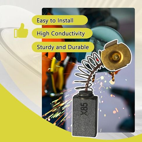 4 Pcs 1619X01351 Carbon Brush Fit For 1619X08020, 1619X07410, 2610912980, 2610320391 HD77 - S77 CIR SAW in Kuwait
