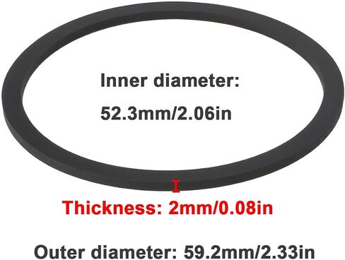 5Pcs Power Tool Rubber Gasket 43-44-0087 43440087 Compatible with Milwaukee 2646-20 52.3x59.2x2mm in Kuwait