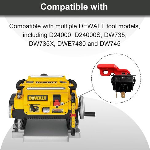 Tile Saw Switch #N020198 618662-00 D24000 D24000 D24000S N885757 DW735 DW735X 5140010-63 Planer Switches Table Saw Switch 5140033-00 DWE7480 DW745 5140007-77 New Replacement Parts for DeWalt in Kuwait