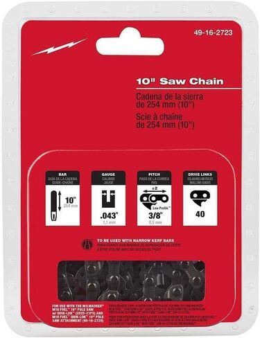Fit For Milwaukee 49-16-2723 10 Inch QUIK LOK Pole Saw Replacement Saw Chain. in Kuwait