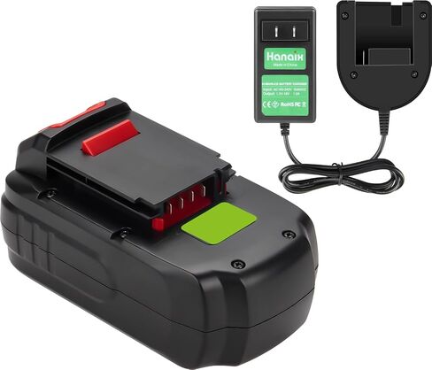 4.5Ah Battery and Charger for Porter Cable 18V Battery PC18B, Compatible with Porter Cable 18V PCC489N PCMVC PCXMVC PC18BLEX Cordless Power Tools in Kuwait