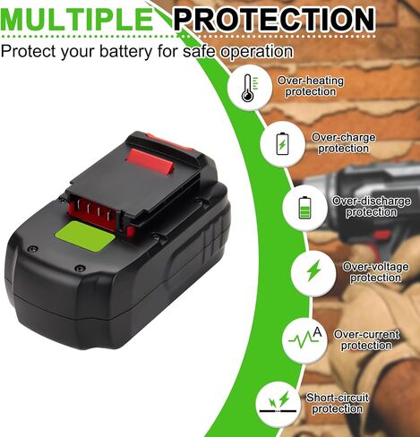 4.5Ah Battery and Charger for Porter Cable 18V Battery PC18B, Compatible with Porter Cable 18V PCC489N PCMVC PCXMVC PC18BLEX Cordless Power Tools in Kuwait