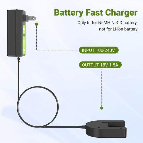 4.5Ah Battery and Charger for Porter Cable 18V Battery PC18B, Compatible with Porter Cable 18V PCC489N PCMVC PCXMVC PC18BLEX Cordless Power Tools in Kuwait