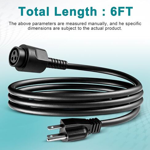 399063-02 399063-00 Replacement Router Cord, 6FT 3-Prong 16 Gauge Power Cable Fits DeWALT DW618 DW616, DW618B3 DW618K DW618M DW616PK in Kuwait