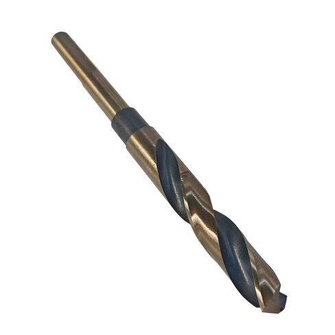 16mm Reduced Shank Twist Drill Bit, High Speed Steel 4341 with 10mm Shank, Black Nitride & Gold Coated for DIY Drilling Projects in Kuwait