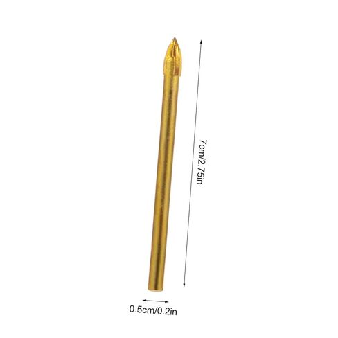 10pcs Carbide Tip Glass Triangle Drill Bits Cross Head Hole Opener for Ceramics Tiles and Durable Reinforced Design Suitable for Precision Drilling in Kuwait