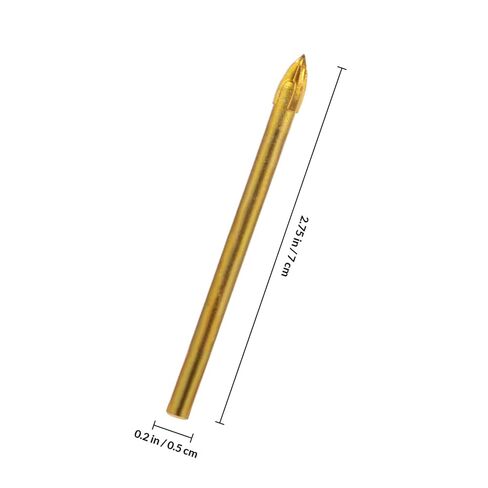 10pcs Carbide Tip Glass Triangle Drill Bits Cross Head Hole Opener for Ceramics Tiles and Durable Reinforced Design Suitable for Precision Drilling in Kuwait