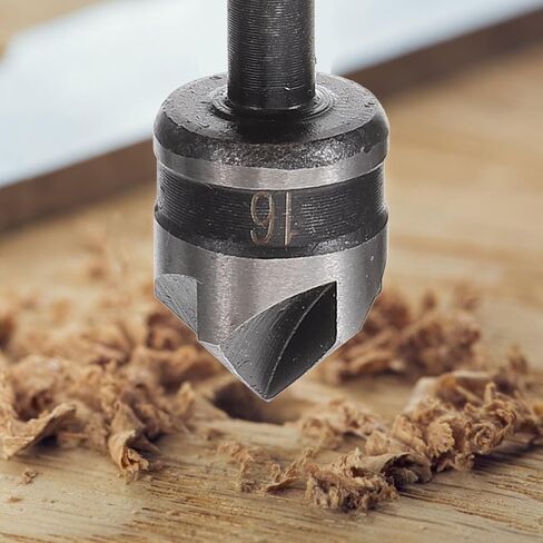 Uonlytech 5pcs Countersink Drill Bit Woodworking Tapered Precision Chamfering Tool for Smooth Edges Wood and Projects in Kuwait