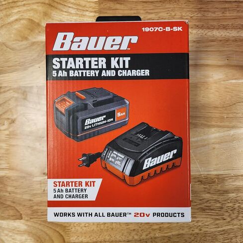 Compatible with Bauer Combo 20V 5 Ah Lithium-Ion Battery and Charger Starter Kit in Kuwait