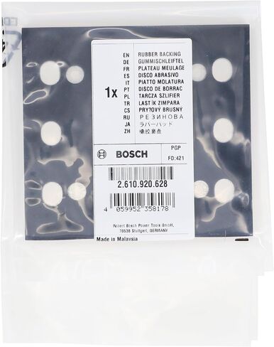 Bosch 2610920628 Foam Panel Assembly for Orbital Sander1297, 1297D | High-Density Cushioning | Even Pressure Distribution | Durable Construction | Easy Installation in Kuwait