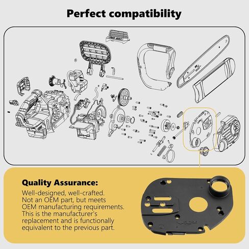90609778 Chain Cover Replacement for DeWalt Chainsaw Compatible with DCCS620B DCCS620P1 DCCS670X1 DCCS690B DCCS690H1 DCCS690M1 Protective Chain Guard Cover (1) in Kuwait