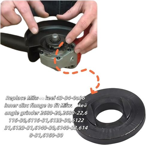 43-34-0036 Inner Flange Suitable For Miilwauukeeii Angle Grinders 622-31, 2680-20, 2680-22, 1161-31, 1161-30, 622-30 | 5/8-11 Grinding Machine Liner Flange (5pk) in Kuwait