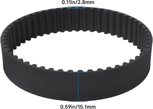 6860069 Timing Drive Belt Compatible with Ryobi BE-321 Sanders, 2-Pack | Rubber transmission belts fit BE-321 and BE-321 Type II models for sander drive-system maintenance in Kuwait