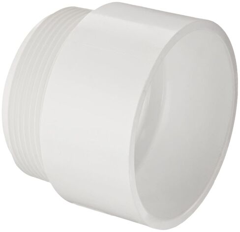 Spears P109 Series PVC DWV Pipe Fitting, Adapter (Will Not Accept Tail Piece), 1-1/2" NPT Male x 1-1/2" Hub in Kuwait