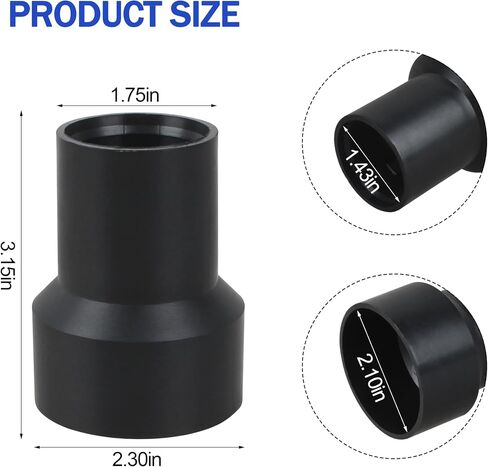 27mm Hose Adapter for De-walt Milwau-kee Ridgid 2 1/4 Table Saws Compatible with Festool hose 2Pcs in Kuwait