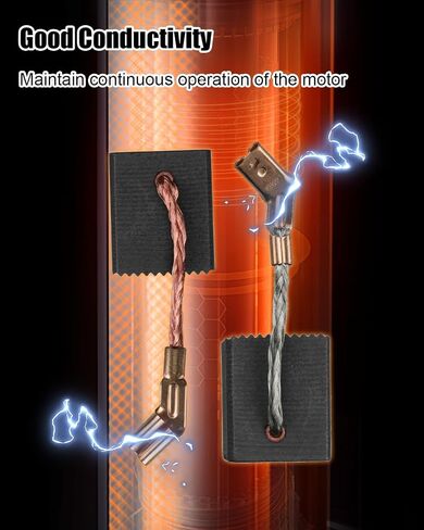 Angle Grinder Carbon Brushes Fit for DeWalt DWE402 DWE402G DWE402K DWE402N Replace N257540, Motor Brushes, 20 Pcs in Kuwait