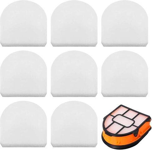 9pcs WD201 Replacement Foam Filters for Shark HydroVac XL 3-in-1 Vacuum | Cleaner WD101 WD100 WD200 WD160 WD161 AW302 AW201 AW261 AW161 & MessMaster WD261, Part# WDB1, WDB2, WDFF1, WDB1F2, WDFF2 in Kuwait
