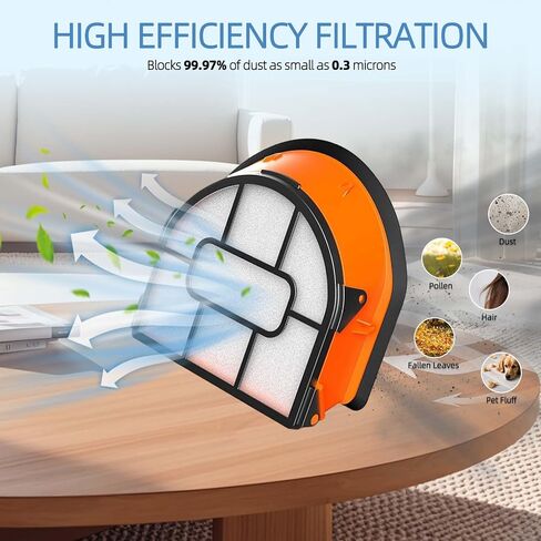 9pcs WD201 Replacement Foam Filters for Shark HydroVac XL 3-in-1 Vacuum | Cleaner WD101 WD100 WD200 WD160 WD161 AW302 AW201 AW261 AW161 & MessMaster WD261, Part# WDB1, WDB2, WDFF1, WDB1F2, WDFF2 in Kuwait