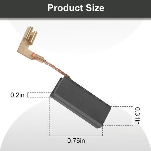 Carbon Brushes compatible with Bosch 11250VSR, 11253VSR, 11255VSR, RH328VC, RH228VC, HD21-2, HD19-2, 1199VSR (4 pcs) in Kuwait
