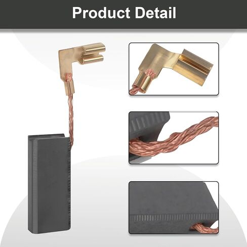 Carbon Brushes compatible with Bosch 11250VSR, 11253VSR, 11255VSR, RH328VC, RH228VC, HD21-2, HD19-2, 1199VSR (4 pcs) in Kuwait