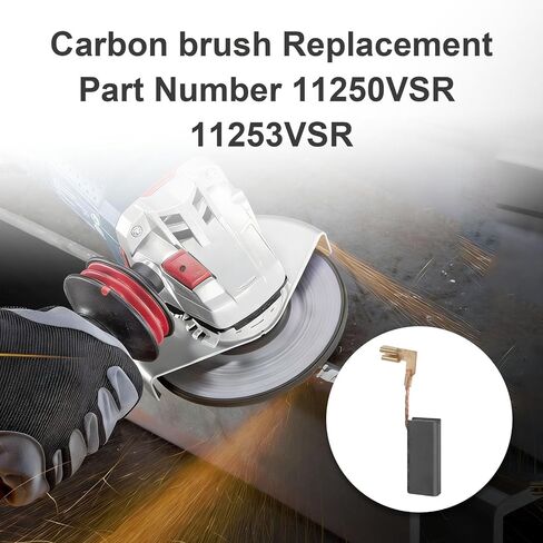 Carbon Brushes compatible with Bosch 11250VSR, 11253VSR, 11255VSR, RH328VC, RH228VC, HD21-2, HD19-2, 1199VSR (4 pcs) in Kuwait