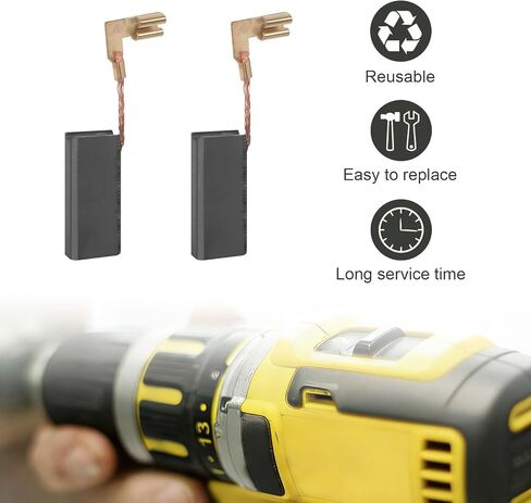 Carbon Brushes compatible with Bosch 11250VSR, 11253VSR, 11255VSR, RH328VC, RH228VC, HD21-2, HD19-2, 1199VSR (4 pcs) in Kuwait